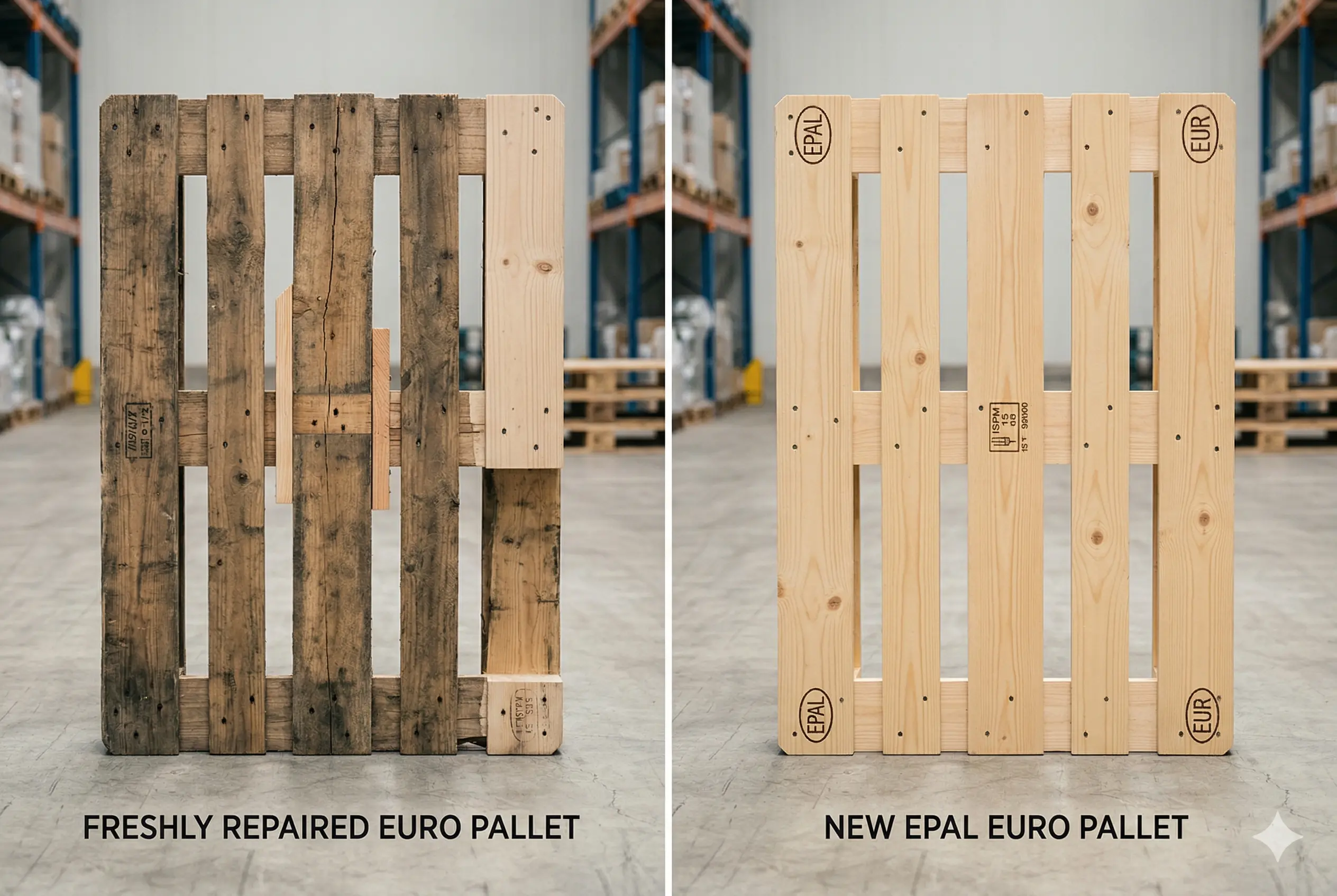 Opravená vs. nová europaleta